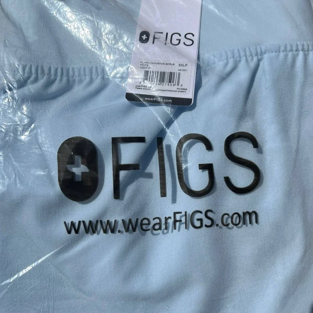 Figs Livingston Basic Scrub Pants NWT Blue - 5XLP